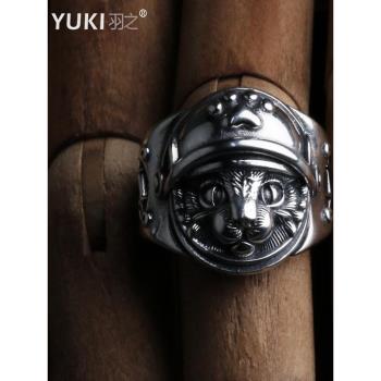 男士純銀INS情人禮物復古戒指環