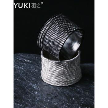 YUKI女生925純銀繃帶紗布戒指環