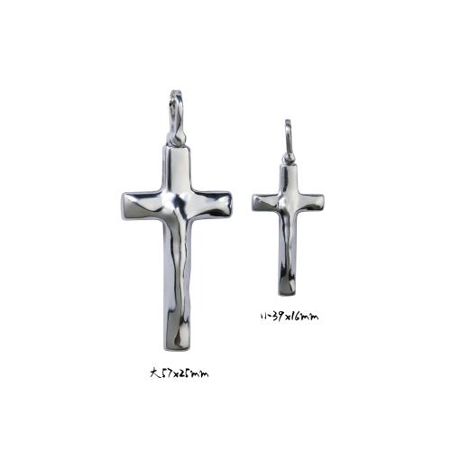 YUKI男士925純銀項鏈子羅馬十字架銀吊墜女生復古歐美潮情侶銀飾