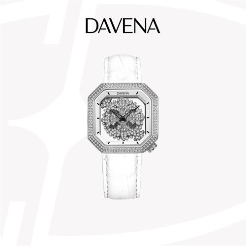 DAVENA蒂瑋娜小權杖時來運轉手表女士輕奢小眾高級感鏤空女款腕表