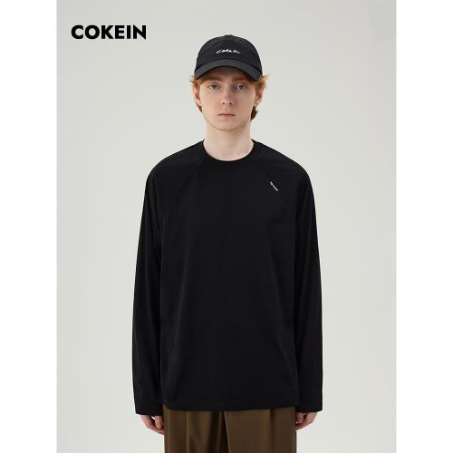 COKEIN長袖T恤男涼感速干春原創設計通勤圓領上衣戶外休閑潮體恤|T恤|ETMall東森購物網