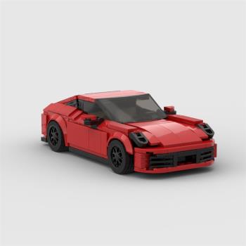 MOC卡雷拉speed 8格賽跑車積木