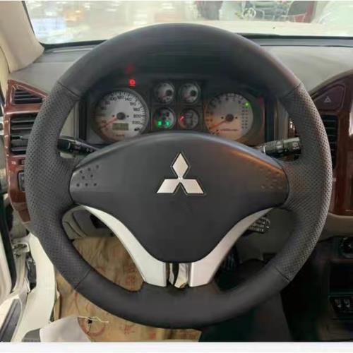 2011款帕杰羅v73 v77 v97手縫真皮方向盤套專用專車手縫把套全包