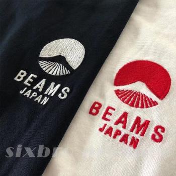 內有十七款！BEAMS富士山印花刺繡寬松純棉紅繩重磅短袖T恤男女夏