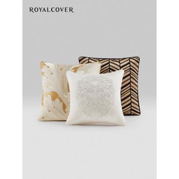 ROYALCOVER/羅卡芙歐式提花/繡花沙發小方靠墊套小抱枕套（送芯）