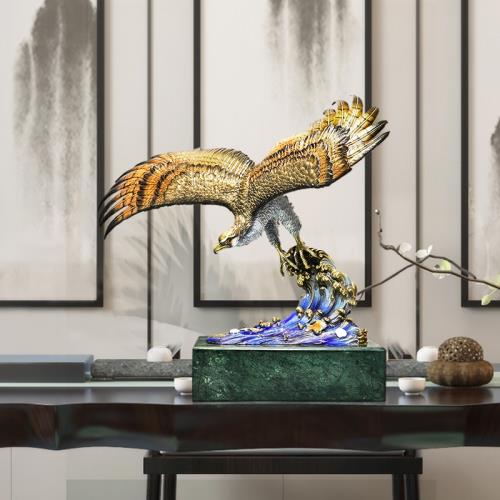 純黃銅老鷹擺件大鵬展翅大展宏圖家居客廳辦公室桌面裝飾品工藝品|裝飾