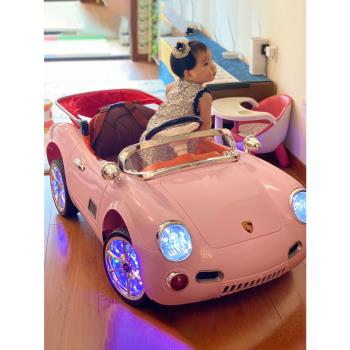 兒童電動車四輪汽車可坐人小孩搖擺男女寶寶玩具嬰兒帶遙控跑車3