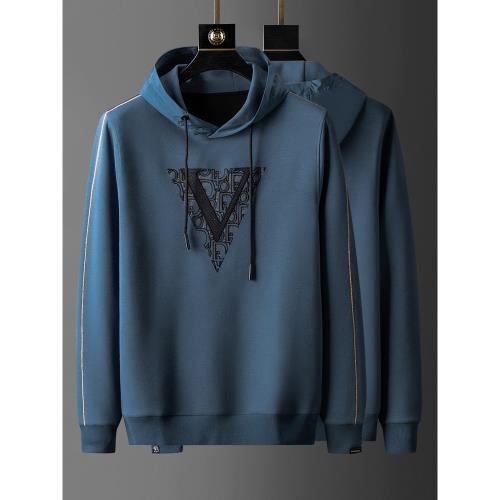 秋季甄選！高端絲光太空棉衛衣男連帽衫時尚刺繡中年男士長袖上衣