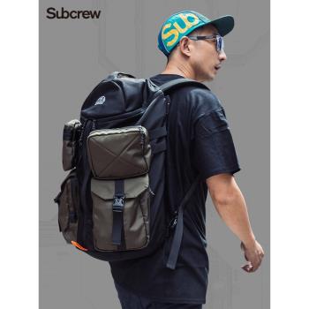 Subcrew潮牌男戶外運動雙肩包