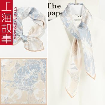 上海故事真絲大方巾女士2025新款純桑蠶絲系脖絲巾禮物禮盒送長輩
