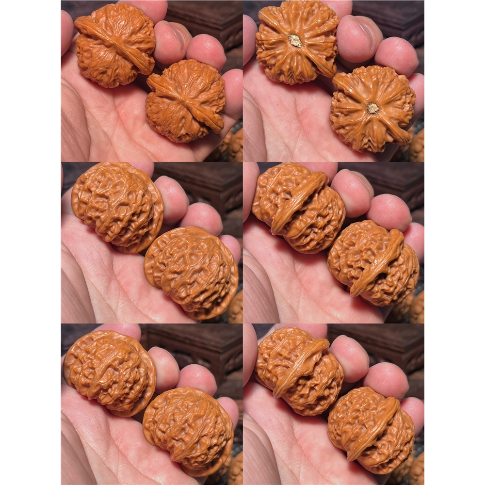 手握球一物一圖盤核桃文玩老人手上玩南疆石按摩球四座樓獅子頭|健身球