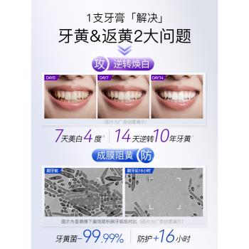 舒客智感白牙膏美白去黃去漬速效亮白香水級清新口氣護理520禮物