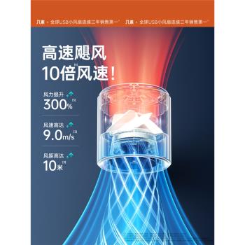 幾素超高速USB充電手持小風扇