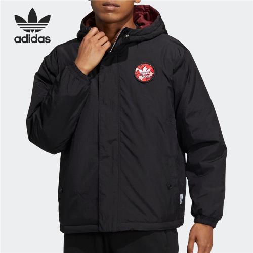 Adidas三葉草春季男子雙面棉服