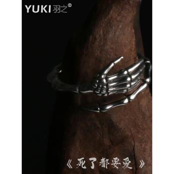 YUKI女生925純銀骨爪氣質戒指