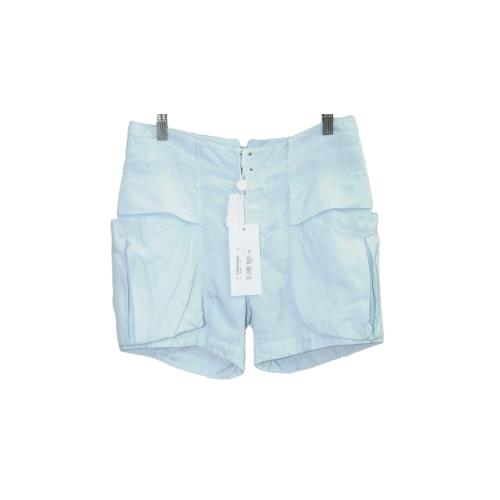 MM6 Maison Margiela 馬吉拉天藍色棉麻混紡休閑短褲 IT38/40