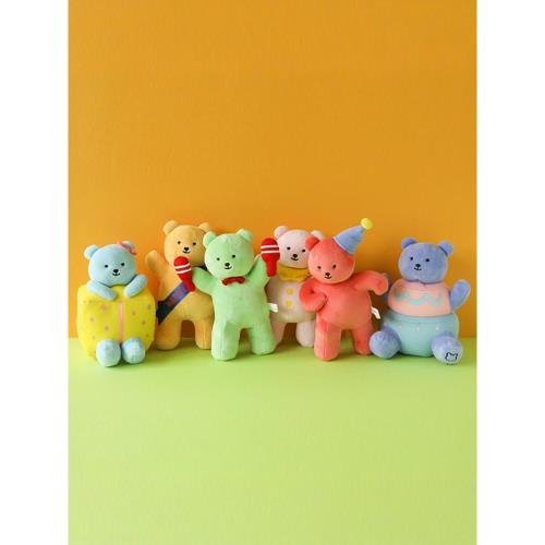 韓國dailylike可愛果凍彩熊ins風卡通毛絨玩偶公仔擺件女生日禮物