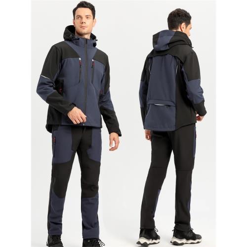 冬釣魚服套裝保暖防風防潑水戶外垂釣路亞磯釣海釣加絨加厚沖鋒衣