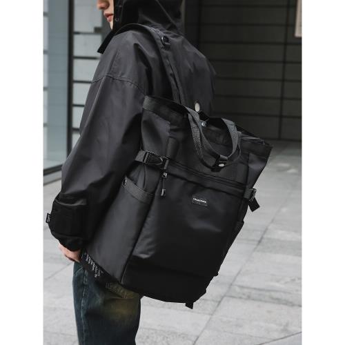 背包男士雙肩包潮牌工裝大容量運動旅行包男潮酷高中大學生書包女