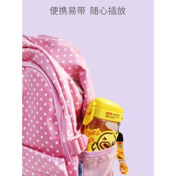 小黃鴨兒童水杯吸管杯寶寶幼兒園防摔方形ppsu材質小水杯夏季女孩