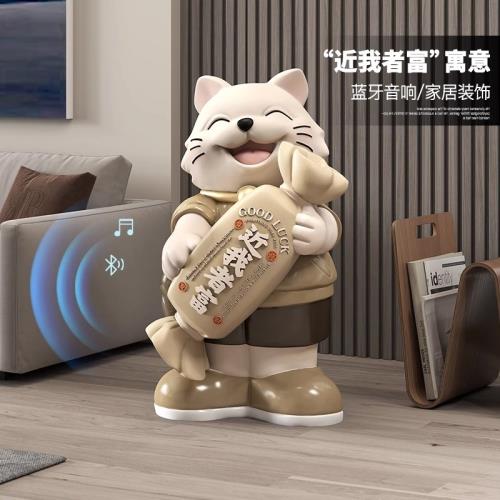 大型熊客廳落地擺件家居飾品電視柜玄關衣帽架收納喬遷新居禮品