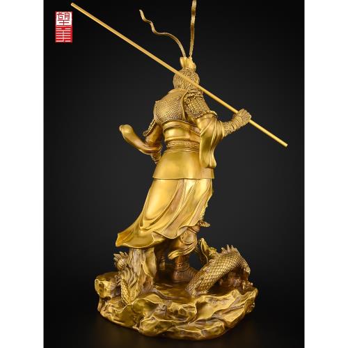 銅孫悟空擺件黃銅齊天大圣斗戰勝佛銅像客廳辦公室銅猴工藝品|裝飾擺飾