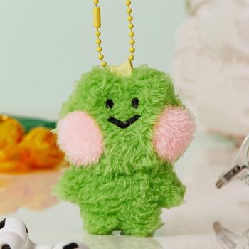 LINE FRIENDS布朗熊mini minini毛絨公仔掛件鑰匙扣小玩偶包掛飾