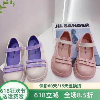 女童春季超纖公主橡膠軟底皮鞋