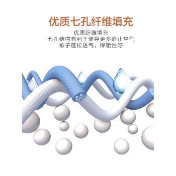 羅萊家紡七孔夏涼被春秋被子被芯1.8米雙人四季通用冬被二合一被