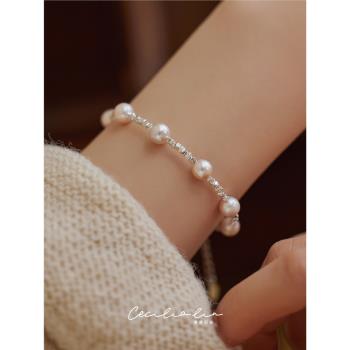 賽賽莉安滿天星疊戴ins女珍珠