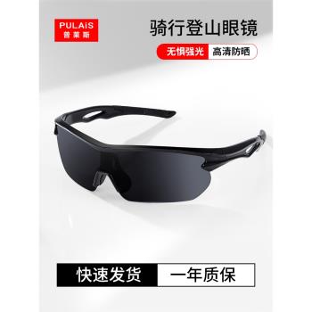 普萊斯防風騎行眼鏡男款自行車摩托戶外墨鏡登山護目太陽鏡女運動