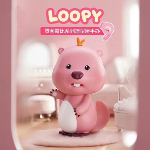MINISO名創優品loopy造型屋手辦小海貍露比公仔桌面擺件生日禮物|潮玩盲盒|ETMall東森購物網