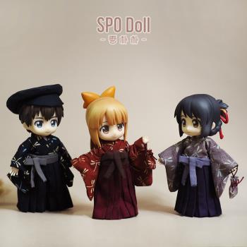 雪樸樸手工『大正和服』ob11/gsc自制娃娃衣服diy娃衣教程材料包