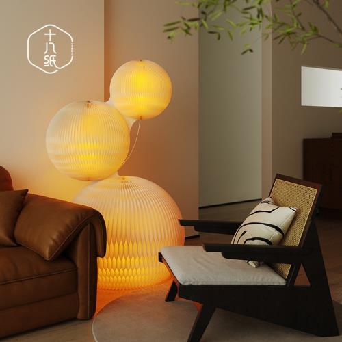 Eighteen paper decorative floor lamp十八紙裝飾景觀庭院氛圍燈