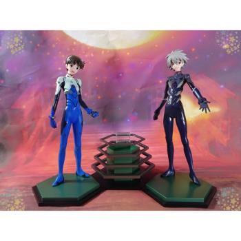 正版SEGA 福音戰士 EVA 凌波麗 明日香 渚薰 碇真嗣 場景手辦景品