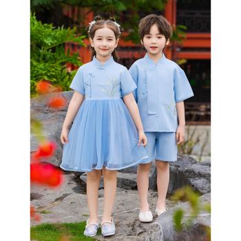 六一小學生中國風朗誦兒童演出服