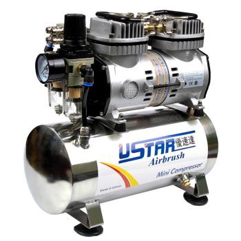 優速達Ustar U-601G 602G 603噴泵 高達模型上色噴漆氣泵噴筆套裝