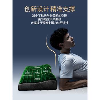 凝膠枕頭修復睡覺專用太空記憶棉枕芯頸椎枕助睡眠防落矽膠護頸枕