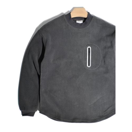 山系戶外機能口袋搖粒絨立領衛衣日系復古寬松加絨保暖打底衫外套