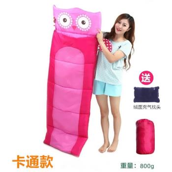 睡袋戶外單人防水兒童小學生春夏季四季純棉防踢寶寶加厚午休露營