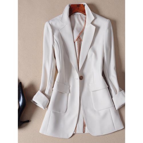 高級感西裝外套女2025春季新款爆款韓版修身顯瘦休閑中長款西服女