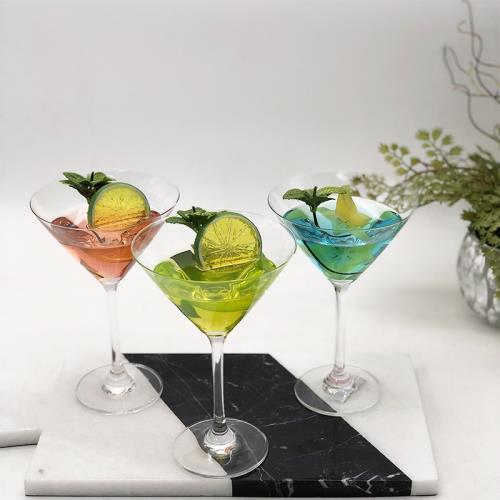 固體仿真薄荷雞尾水晶玻璃酒杯模型攝影道具櫥窗展示裝飾品擺件