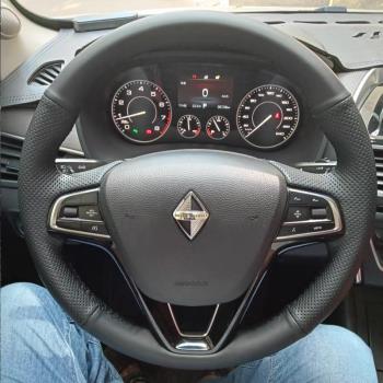 專用寶沃bx5方向盤套bx7汽車用品配件內飾改裝bx6手縫真皮bx3四季