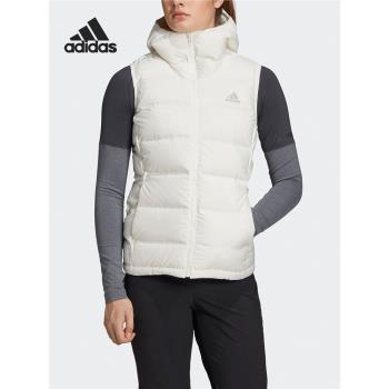 Adidas女子運動連帽保暖羽絨戶外