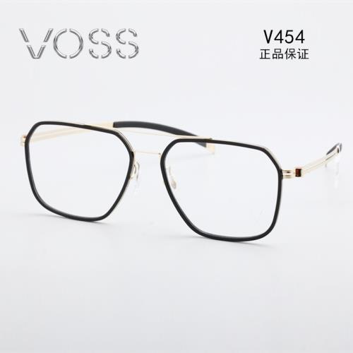 VOSS眼鏡優雅復古系列雙梁簡約時尚大框潮近視男女鏡架V454