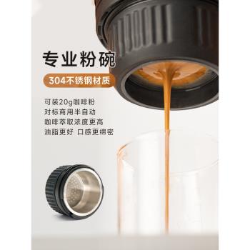 鎧食便攜式小型家用半自動咖啡機