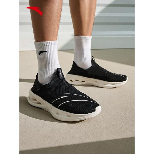 安踏一腳蹬健步鞋男新款輕便透氣軟底速干戶外健身鞋休閑運動鞋子