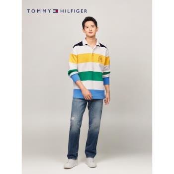 Tommy Hilfiger Collection24新款春夏男純棉拼色POLO領衛衣34327