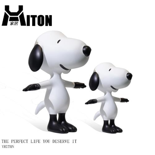 輕奢史努比公仔雕塑高檔客廳落地大擺件家居飾品喬遷新居禮品禮物