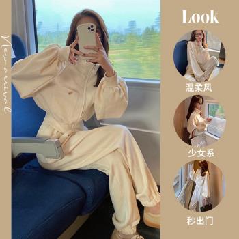 女裝初秋款氣質休閑早春兩件套裝